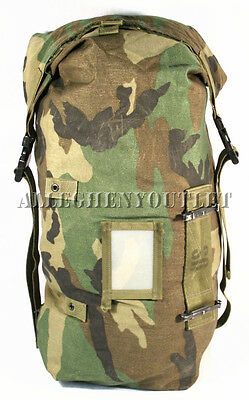 Us Military Nbc Chemical Suit Carrying Bag Stuff Sack Utility Gear Woodland Vgc