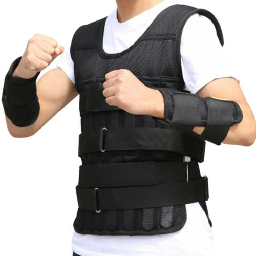 Weighted Vest Workout Equipment Adjustable Gym Training Empty Jacket 22/44/132lb