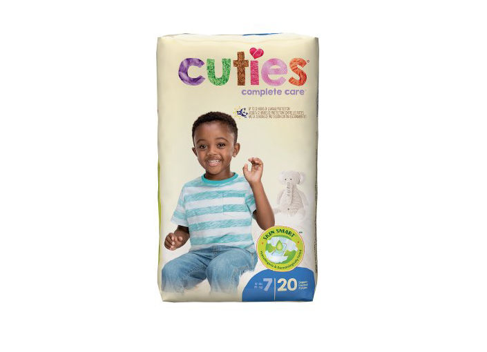 Cuties Baby Diapers, Size 7, Case Of 80, Mfr# Crd701