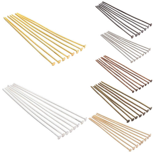 200pcs Wholesale Flat Head Pins For Diy Jewelry Findings Making