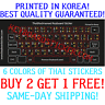 Thai Keyboard Sticker! 5 Various Color
